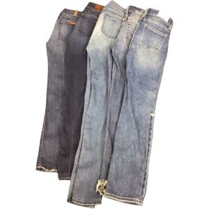 Premium Women's Skinny Jeans Bundle - Dark Blue, Light Blue, Medium Blue